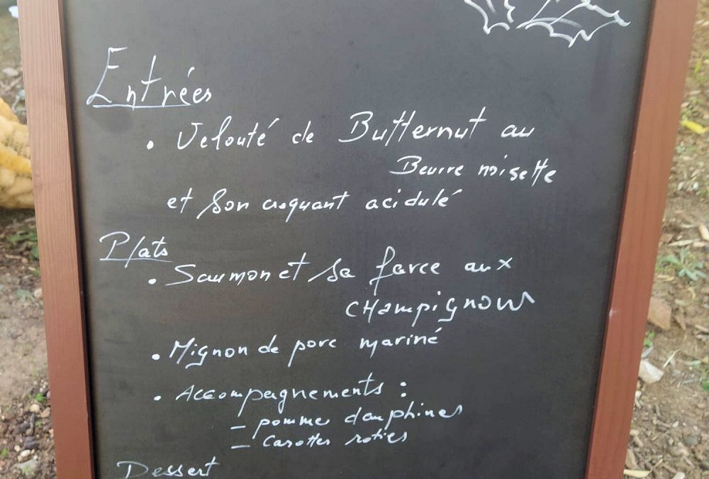 Repas de Noël au jardin Ste Anne