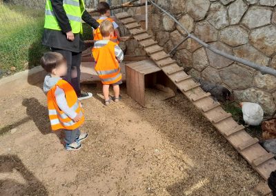Visite de la crèche des Faons Faron aux jardins Ste Anne
